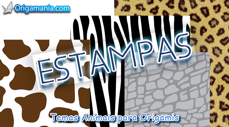 Estampas com Temas Animais Para Origamis.