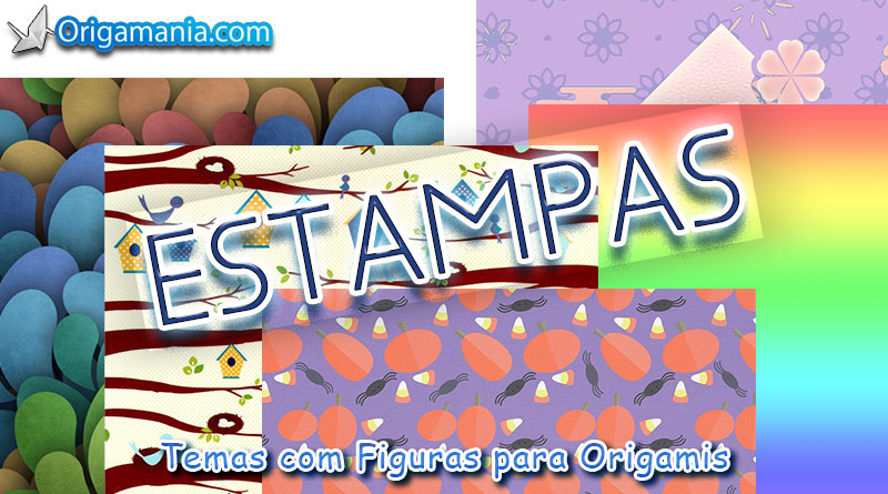 Estampas com Temas com Figuras Para Origamis.