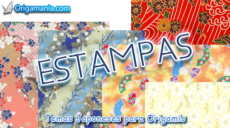 Estampas com Temas Japoneses Para Origamis.