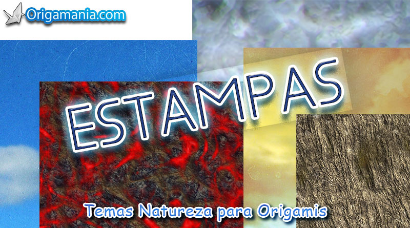 Estampas com Temas Natureza Para Origamis.