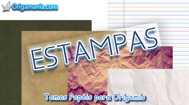 Estampas com Temas Papéis Para Origamis.